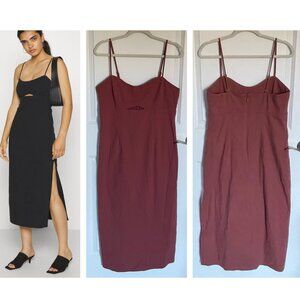 Abercrombie & Fitch Date Night Cutout Cocktail Party Midi Dress 29963